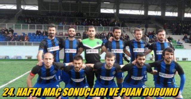 24. HAFTA MAÇ SONUÇLARI VE PUAN DURUMU