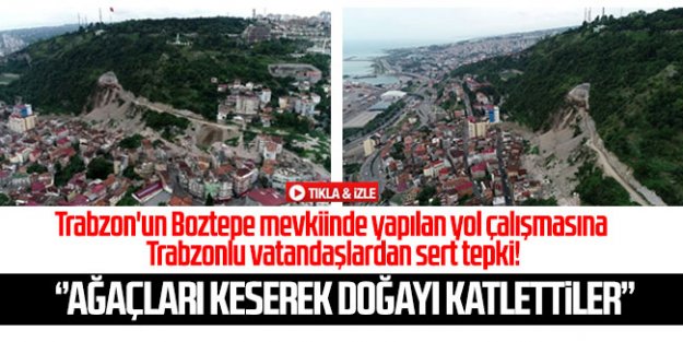''Ağaçları keserek doğayı katlettiler!''