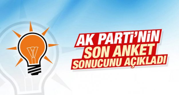 AK Parti'nin son anket sonucunu açıkladı