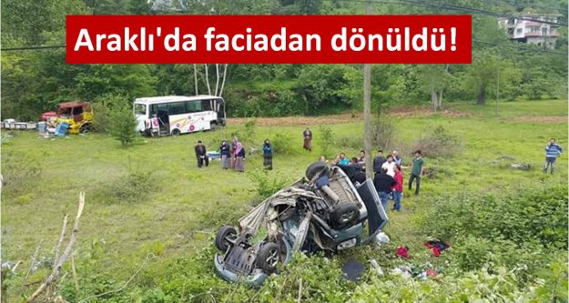 Araklı'da faciadan dönüldü!