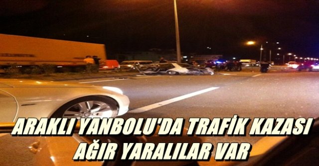 Araklı'da korkunç kaza