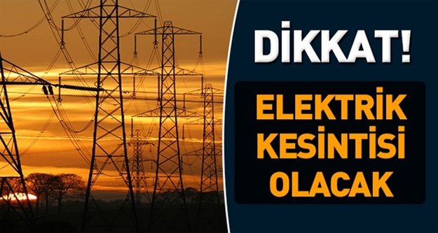 Araklı'da onlarca mahallede elektrikler kesilecek!