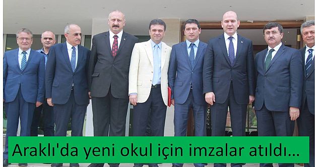 Araklı'da yeni okul için imzalar atıldı…