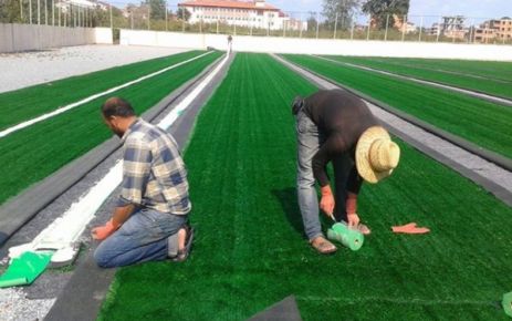 Araklı İlçe Stadı Zemini Yenilendi