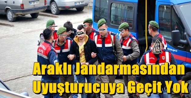 Araklı Jandarmasından Uyuşturucuya Geçit Yok