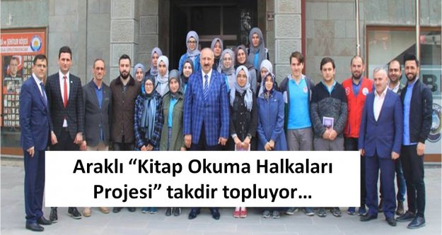 Araklı 'Kitap Okuma Halkaları Projesi” takdir topluyor…