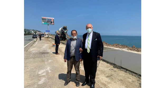 Araklı Sahili Güzelleşiyor