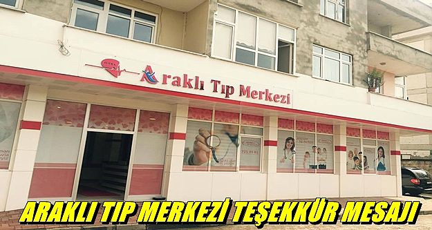 Araklı Tıp Merkezinden Tebrik Mesajı