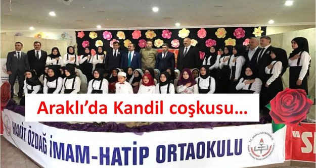 Araklı'da Kandil coşkusu…