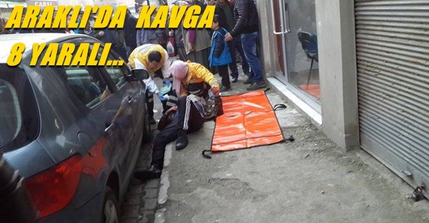 Araklı'da sekiz yaralı