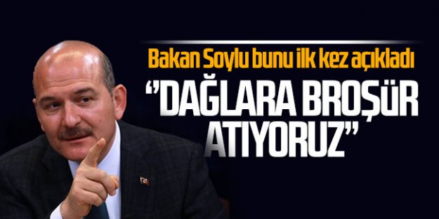 Bakan Soylu, 'Kamuoyu bunu belki de ilk defa duyacak.