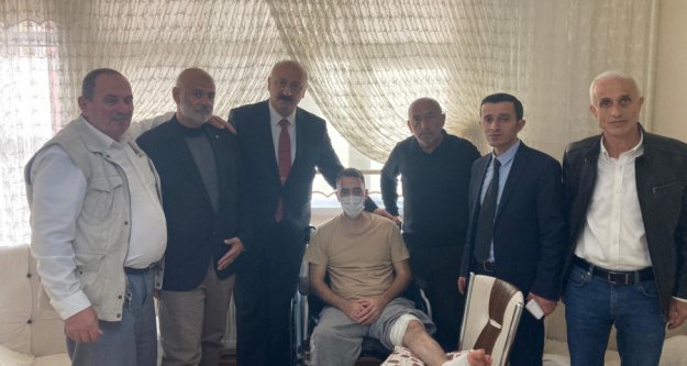 Başkan Çebi Kuzey Irak'ta Yaralanan Askerimizi Ziyaret Etti