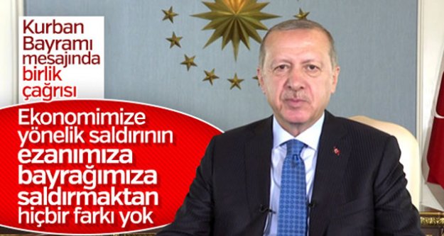 Başkan Erdoğan'ın Kurban Bayramı mesajı