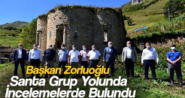 Başkan Zorluoğlu Santa Grup Yolunda İncelemelerde Bulundu