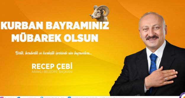 Belediye Başkanı Recep Çebi'nin Kurban Bayramı Mesajı