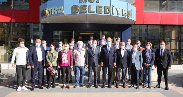 BEYLİKDÜZÜ BELEDİYE BAŞKANI ÇALIK, BAŞKAN BIYIK'I ZİYARET ETTİ.