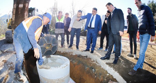 ÇAMBURNU VE YENİAY'IN  KANALİZASYON SORUNU ÇÖZÜLÜYOR