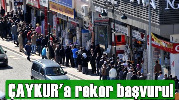 ÇAYKUR'a rekor başvuru!