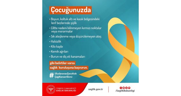 Çocuğunuzda bu belirtiler varsa sağlık kuruluşuna başvurun.