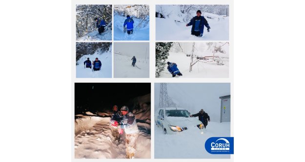 ÇORUH EDAŞ'TAN 7/24 KIŞ MÜCADELESİ