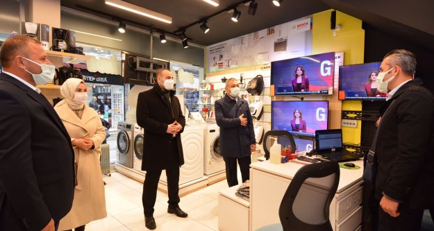 Cumhur İttifakı esnaf ziyaretinde