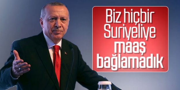 Cumhurbaşkanı Erdoğan'dan maaş açıklaması