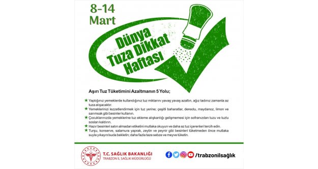 Dünya Tuza Dikkat Haftası...