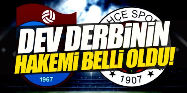 Fenerbahçe - Trabzonspor maçının hakemi belli oldu!