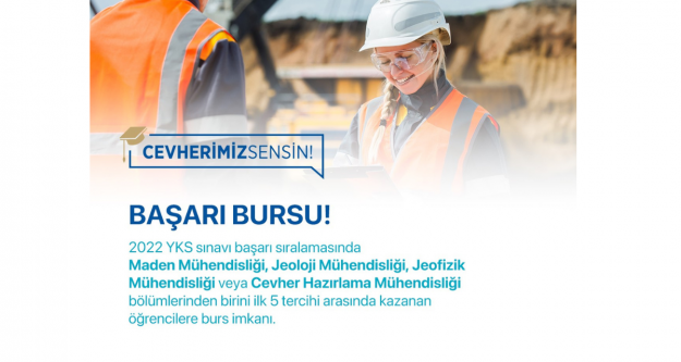 GELECEĞİN MADENCİLERİNE ASGARİ ÜCRET ORANINDA BURS İMKANI