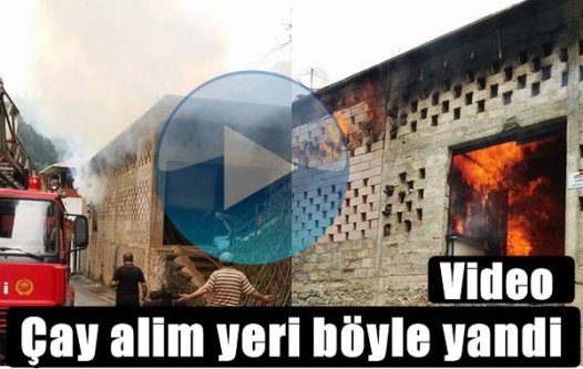 Güney köyün de çay alim yeri böyle yandı