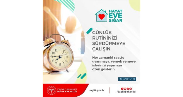 Günlük rutininizi sürdürmeye çalışın...