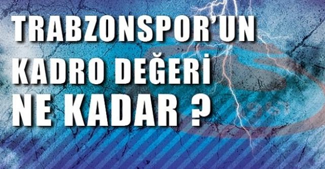 İşte Trabzonspor'un Değeri