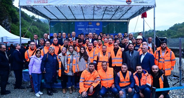 KARAİSMAİLOĞLU: ARAKLI-BAYBURT YOLU'NU EN KISA SÜREDE TAMAMLAYACAĞIZ