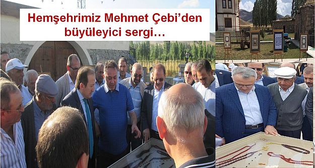 Mehmet Çebi'nin sergisini Bakan Ağbal ziyaret etti...