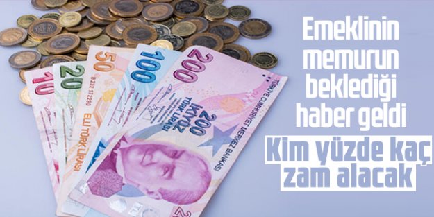 Memur ve emeklilerin enflasyon farkı belli oldu