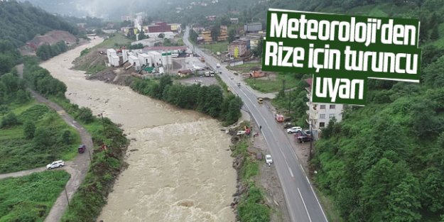 Meteoroloji'den Rize için turuncu uyarı