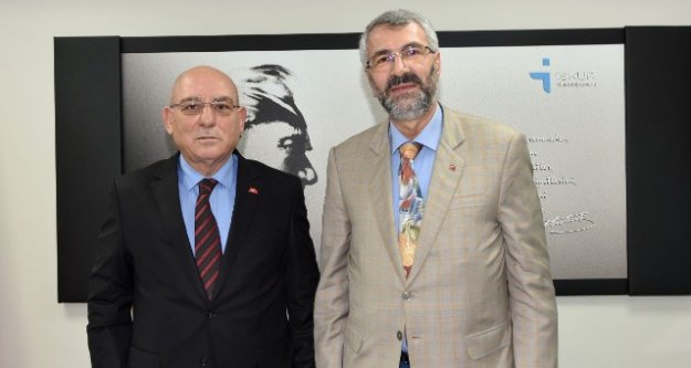 Metin Kara, Trabzon İŞKUR İl Müdürü İbrahim Büyük'ü ziyaret etti.