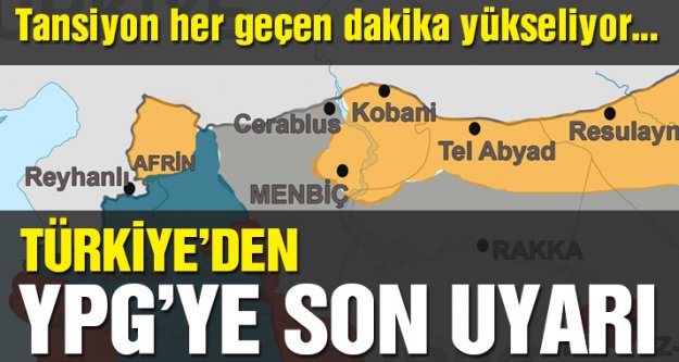Mevlüt Çavuşoğlu: 'YPG'nin Fırat'ın doğusuna geçmesi gerekiyor aksi taktirde hedef olacaktır' dedi.