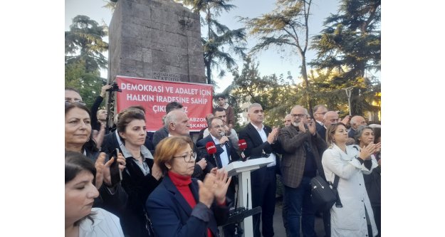 MUSTAFA BAK: 'BASKIYA VE HUKUKSUZLUĞA KARŞI HALKIMIZIN İRADESİNİ SAVUNMAYA, DEMOKRASİYİ KORUMAYA KARARLIYIZ”