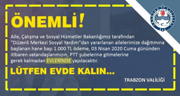 Ödemeler evlerinde başlıyor...