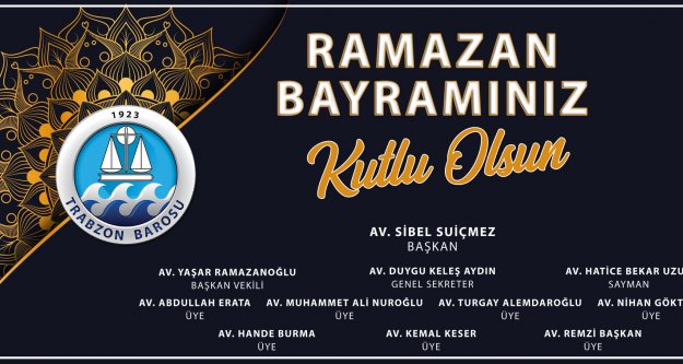Ramazan Bayramını kutlar, sağlık ve esenlikler dileriz