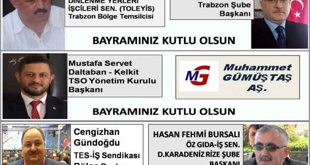 Ramazan Bayramınızı tebrik ediyor mutlu ve huzurlu daha nice bayramlar diliyoruz.