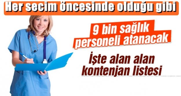 Sağlık Bakanlığı 9 bin memur alacak