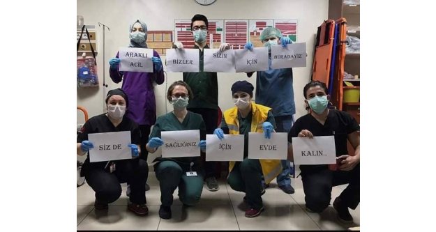 Sağlık çalışanlarımızdan mesaj var...