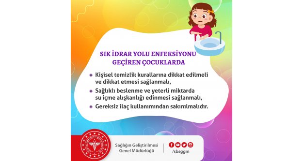 Sık idrar yolu enfeksiyonu geçiren çocuklarda