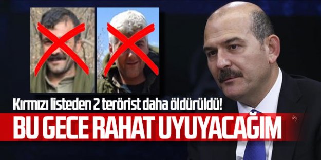 Soylu: Bu gece rahat uyuyacağım