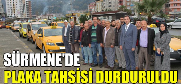 Sürmene'de Plaka Tahsisi Durduruldu