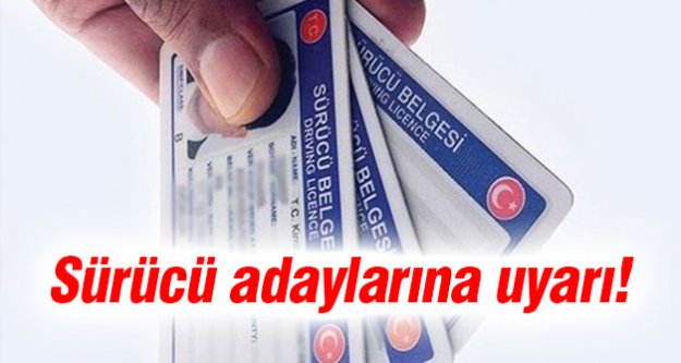 Sürücü adaylarına '29 Mayıs' uyarısı