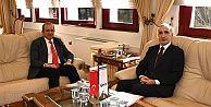 Başsavcısı Sedat Çelik KTÜ Rektörü Prof. Dr. Hamdullah Çuvalcı’yı ziyaret etti