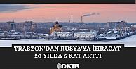 TRABZON'DAN RUSYA'YA İHRACAT SON 20 YILDA 6 KAT ARTTI.